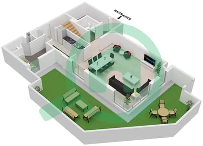 Naseem Residences - 3 Bedroom Apartment Type/unit 3D2-3 / UNIT G02 Floor plan