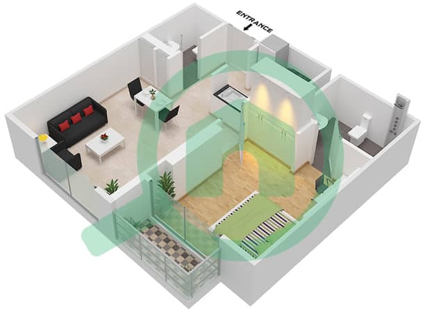 Type 8 Unit 9 Floor 2-13,15-25