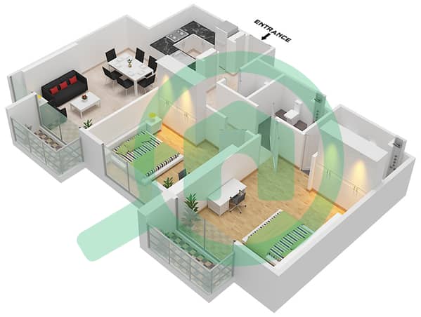 Type 4 Unit 6 Floor 2-13,15-25