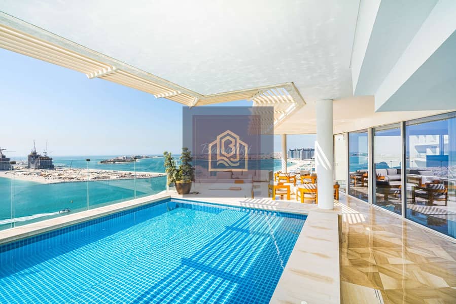 Exclusive Beachfront Penthouse with Sea and Marina View