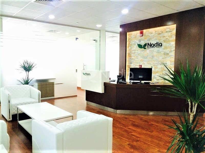 Furnished Office with Glass Partitions|Sheikh Zayed Road