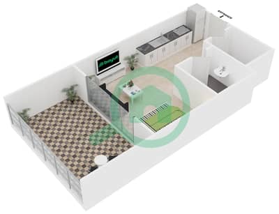 Knightsbridge Court - Studio Apartment Unit G-14 Floor plan