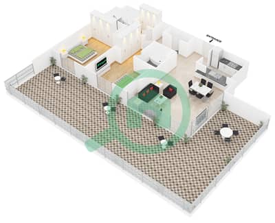 The Residence 5 - 2 Bedroom Apartment Suite 2 FLOOR 2 Floor plan