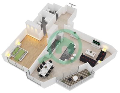 The Lofts East - 1 Bed Apartments Suite 3 Floor 30 Floor plan
