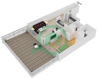 Standpoint Tower 1 - 1 Bedroom Apartment Suite 14 FLOOR 1 Floor plan