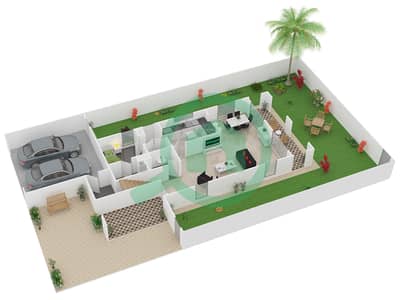 阿马兰塔别墅A区 - 3 卧室别墅类型1戶型图