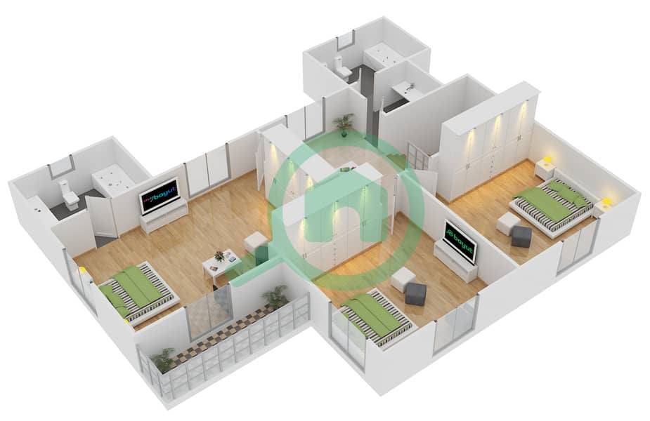Floor Plans For Type 32 3 Bedroom Townhouses In Falcon City Of Wonders Bayut Dubai Floor Plans For Type 32 3 Bedroom Townhouses In Falcon City Of Wonders Bayut Dubai
