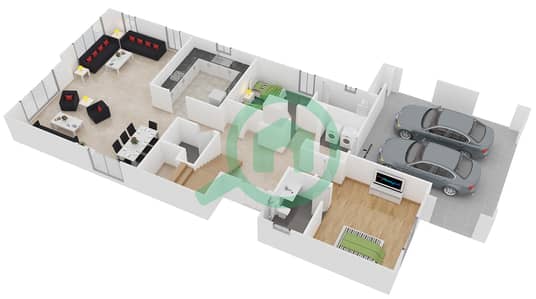 帕尔玛社区 - 5 卧室别墅类型6戶型图