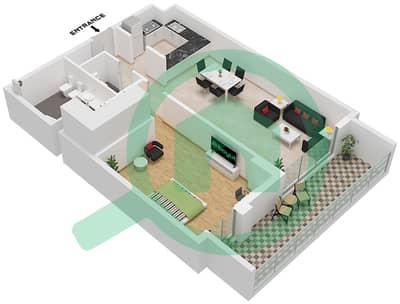 Avenue Residence 6 - 1 Bedroom Apartment Unit 4 FLOOR 1 Floor plan