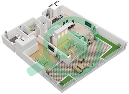 Avenue Residence 6 - 2 Bedroom Apartment Unit 6 FLOOR 1 Floor plan