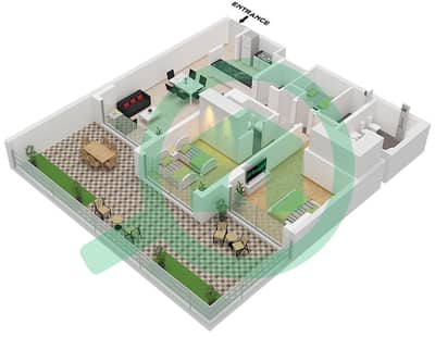 Avenue Residence 6 - 2 Bedroom Apartment Unit 2 FLOOR 1 Floor plan