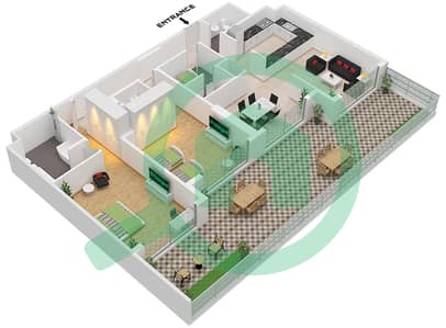 Avenue Residence 6 - 2 Bedroom Apartment Unit 1 FLOOR 1 Floor plan