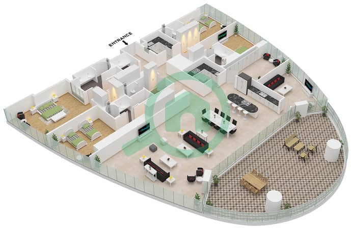 Type A Unit 3 Floor 18-30