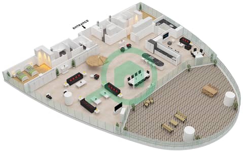 Jumeirah Living Business Bay - 8 Bedroom Townhouse Type/unit DUPLEX / UNIT 2 FLOOR 31 Floor plan