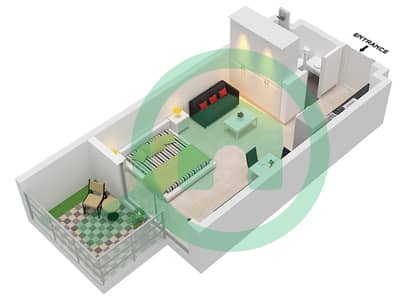 迈梦花园 - 单身公寓类型1B戶型图