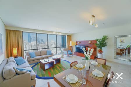 2 Bedroom Apartment for Rent in Jumeirah Beach Residence (JBR), Dubai - 2 bed - living room 2. jpg