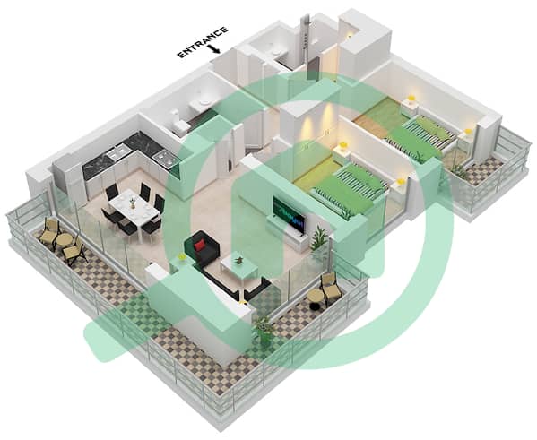 Type 5/ Unit 1
Floor 2,4-5,7,9-10,12,14-15,17