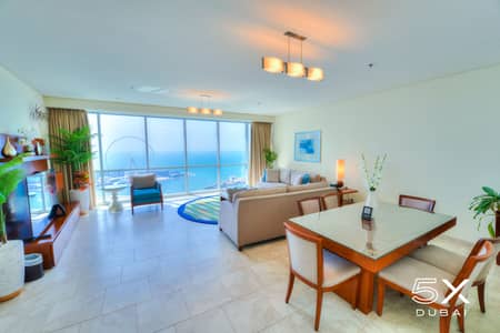 3 Bedroom Flat for Rent in Jumeirah Beach Residence (JBR), Dubai - 3 Bed - Living Room 1. jpg
