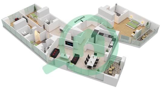 Bellevue Tower 1 - 3 Bed Apartments Type/Unit 10 / Unit 3 Floor 23 Floor plan