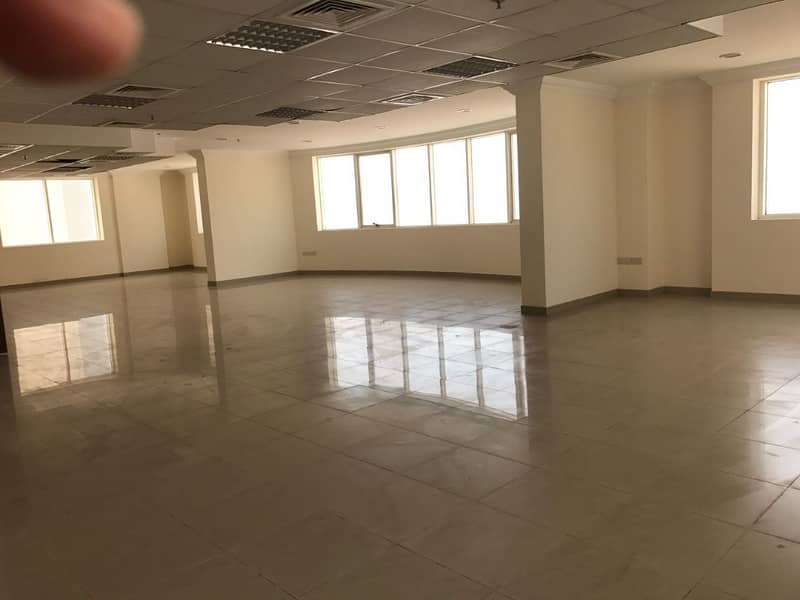 4000 sqft office Space central a/c near al taawun round about al khan sharjah