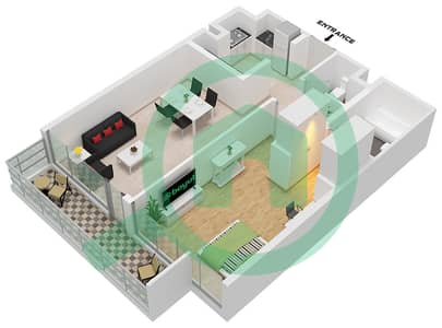 Serenity Lakes 2 - 1 Bedroom Apartment Type B Floor plan
