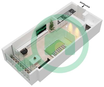 Serenity Lakes 2 - Studio Apartment Type C Floor plan