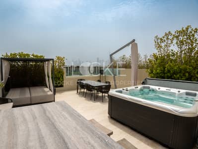 3 Bedroom Townhouse for Rent in Jumeirah, Dubai - Furnished | Ultra Luxury | Roof Terrace | Jacuzzi