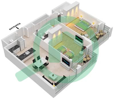 Rosalia Residences - 2 Bedroom Apartment Type 2 FLOOR 2-6 Floor plan
