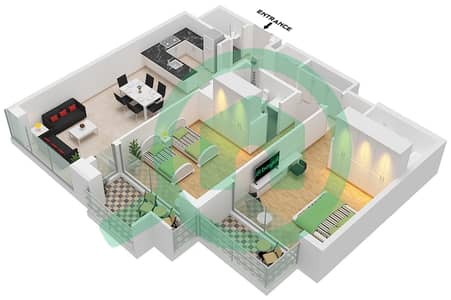 Rosalia Residences - 2 Bedroom Apartment Type 5 FLOOR 2-6 Floor plan