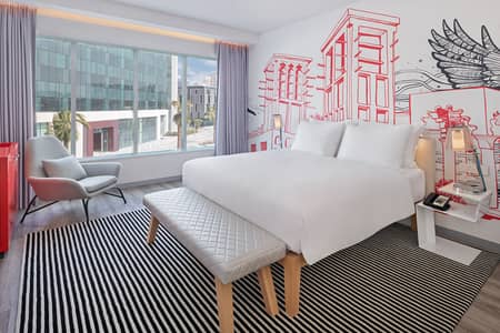 1 Bedroom Hotel Apartment for Rent in Dubai Silicon Oasis (DSO), Dubai - Apartments - bedroom. jpg