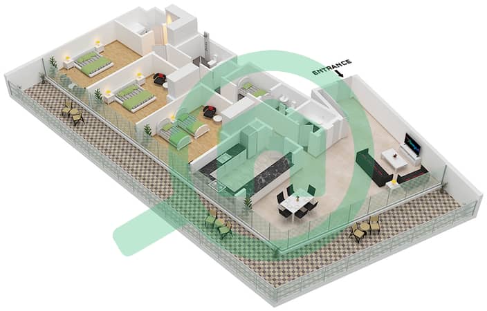 Type B1 Floor 1-7