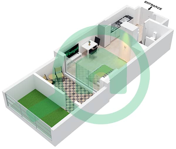 Type A With Terrace Unit 5-6 Floor 1 Type A With Terrace Unit 5-6 Floor 1