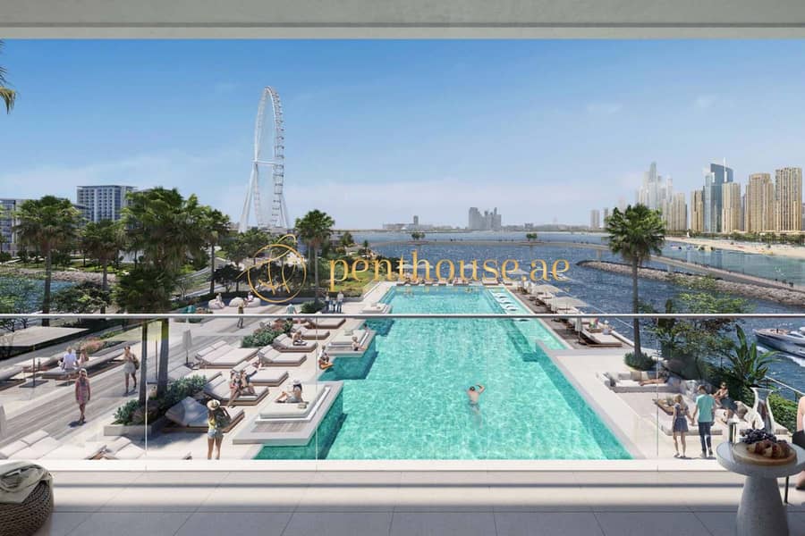 Corner Unit | Dubai Eye and Palm View | High Floor