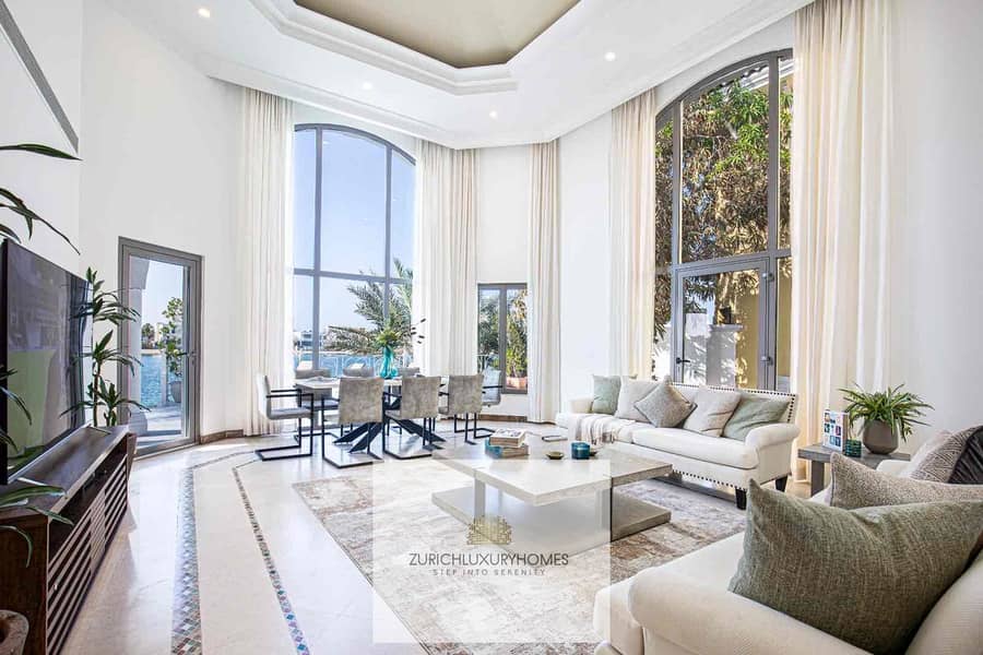 Atlantis View Furnished 5BR + M w/ Private Pool and Beach