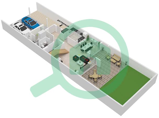 Type B 
Unit Middle 
Ground  Floor