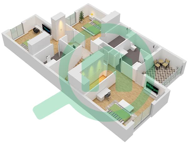 Type A
 Unit Middle 
First Floor