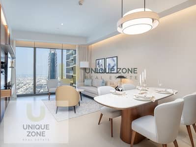 2 Bedroom Apartment for Rent in Downtown Dubai, Dubai - Fully Furnished | High Floor | Sea View | 1 Cheque