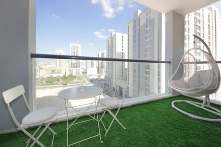 شقة 1 غرفة نوم للايجار في قرية جميرا الدائرية، دبي - Balcony Main. JPG