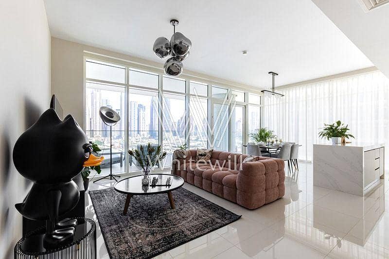 Upgraded and Furnished | Marina and Palm Views