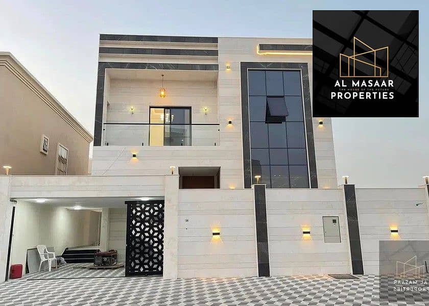 For sale directly from the owner, at a snapshot price and without down payment, a modern villa near the mosque, one of the most luxurious villas in Aj