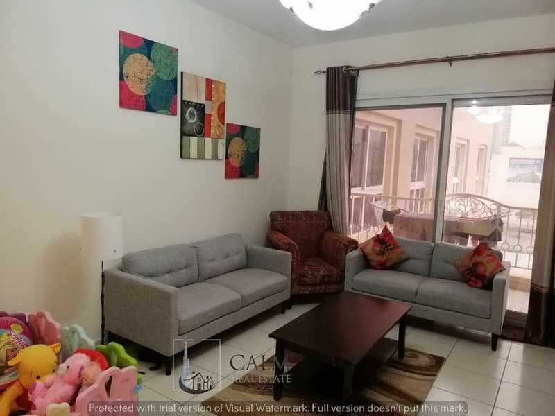 NICE AND A VERY LARGE 1 BHK APARTMENT IN EMIRATES GARDEN 1, ROSE 1 (JVC). With 12 Chqs