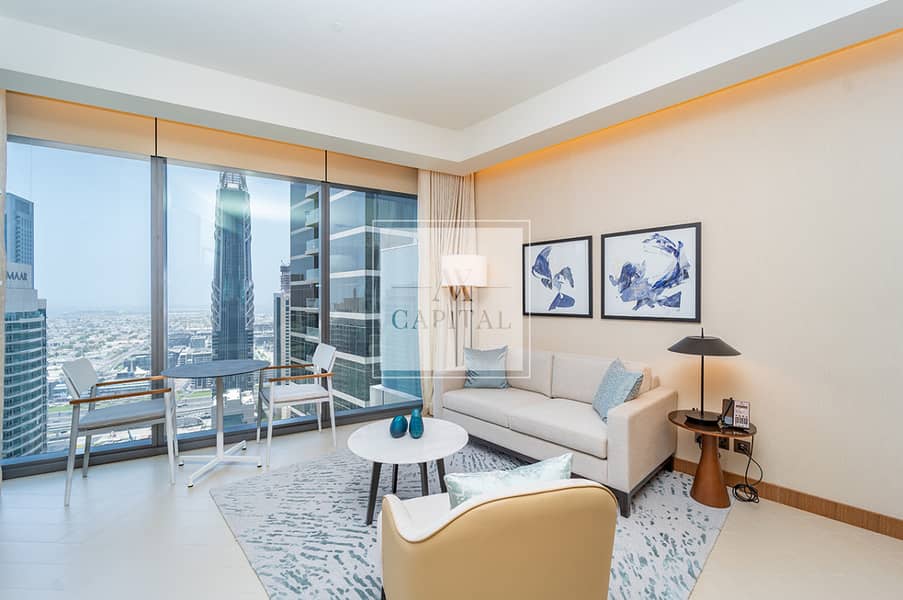 位于迪拜市中心，迪拜歌剧院谦恭公寓，The Address Residences Dubai Opera Tower 1 2 卧室的公寓 280000 AED - 9431180