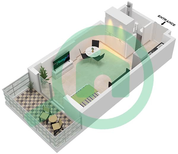 Type A Unit 3 Floor 23,24-35, Unit 4,9,14 Floor 2-21,24-35, Unit 5,15 Floor 2-21, Unit 6,7 Floor 23, Unit 8,13 Floor 24-35