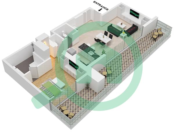 Type C1 Unit 04 Floor 7-13 , Type C2 Unit 04 Floor 14-21
