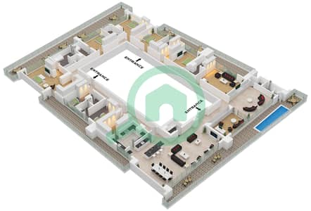 金融中心路瑞吉公寓 - 5 卧室公寓类型／单位TYPICAL /  UNIT 01戶型图