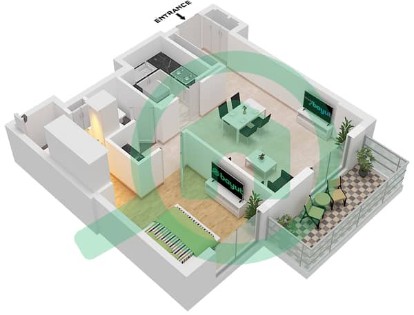 Type B Unit 6,7 Floor 2-11,13-22