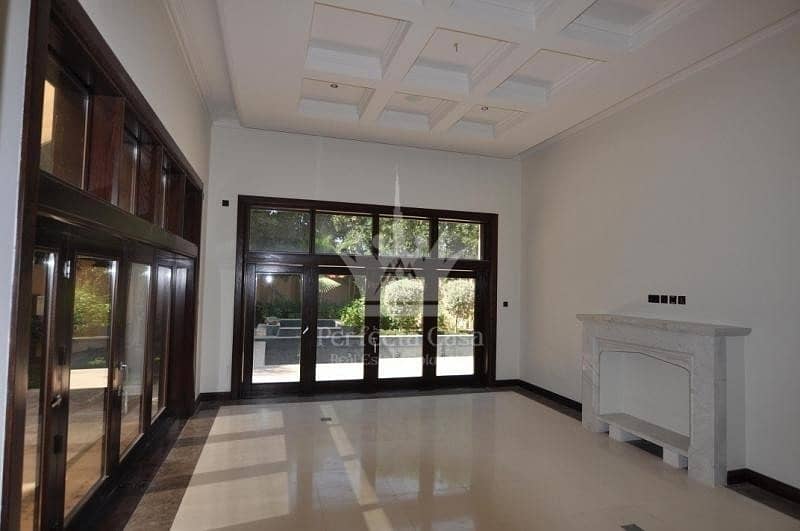 Upgraded 6 Bedroom Villa | Big Plot |  Al Barari