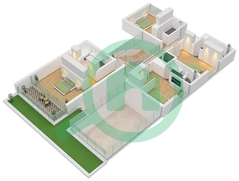 Expo Valley - 5 Bedroom Villa Type 3B Floor plan Type 3B Floor First interactive3D