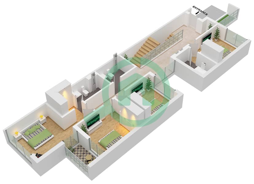 Expo Valley - 4 Bedroom Villa Type 1 Floor plan Type 1 Floor Ground interactive3D