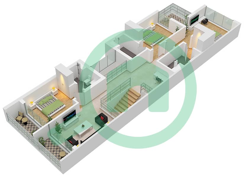 Expo Valley - 4 Bedroom Villa Type 2 Floor plan Type 2 Floor First interactive3D